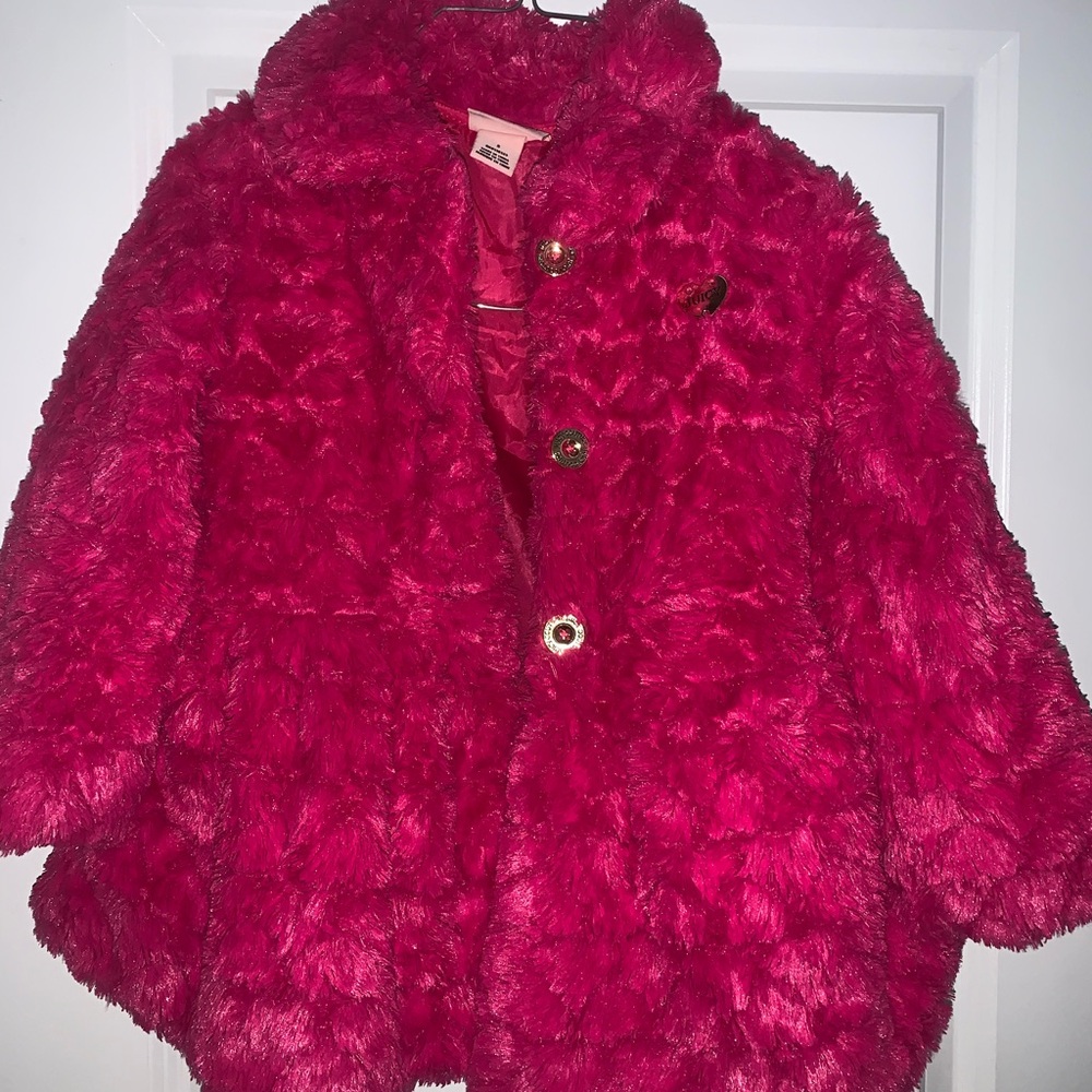 Juicy couture, Pink Faux Fur Kids Jacket